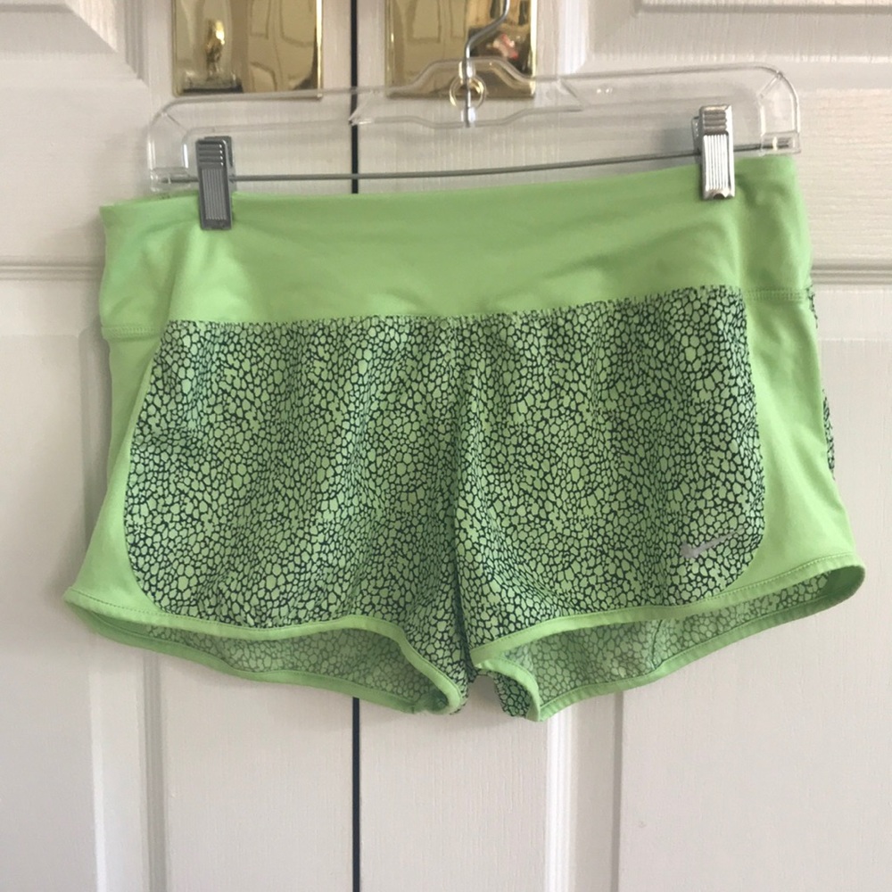 NIKE drifit size medium shorts bright green